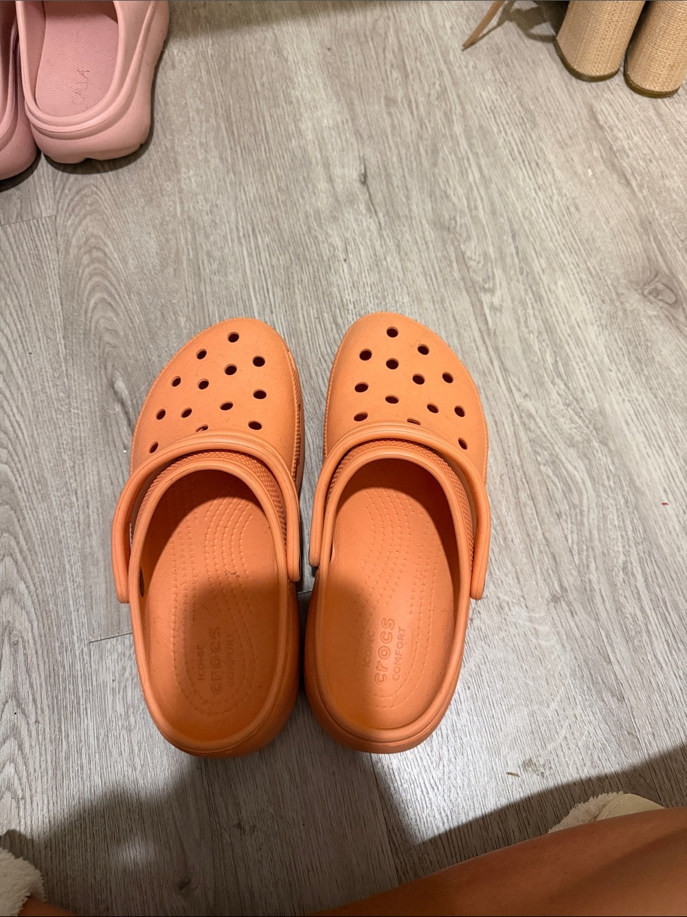 CROCS Kids Classic Clog in Bright Orange